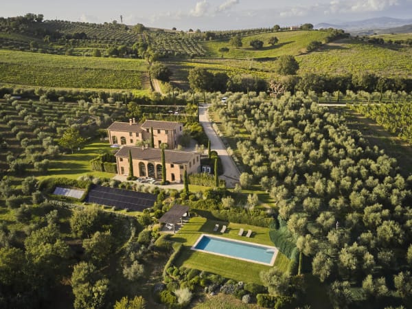 La Verbena rising amongst its olive groves.