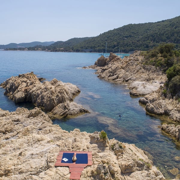 One of the little coves accessed from Canella's garden.