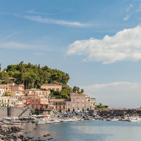 The harbour of Santa Maria La Scala with Casa alla Scala in the background.