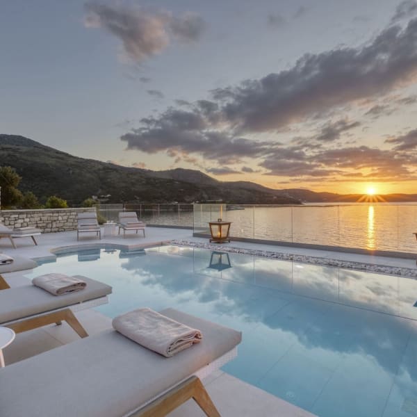 Time for a sunset swim before the evening's fun begins.