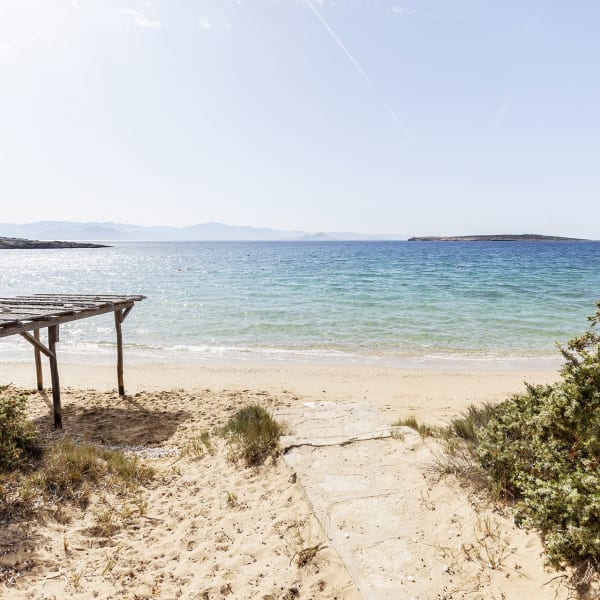 The gorgeous sandy beach of Little Santa Maria, just a gentle stroll from Gabbie.