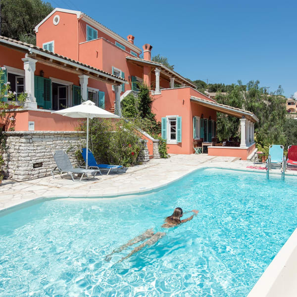 The house seen from poolside.