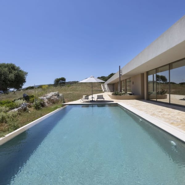 La Sirena's sleek contemporary lines and its irresistible 10m-long infinity pool.