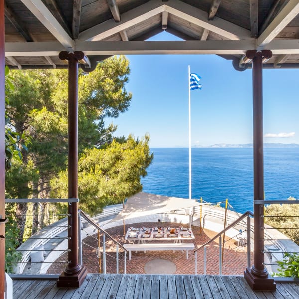 The superb views from Maistros's living room.