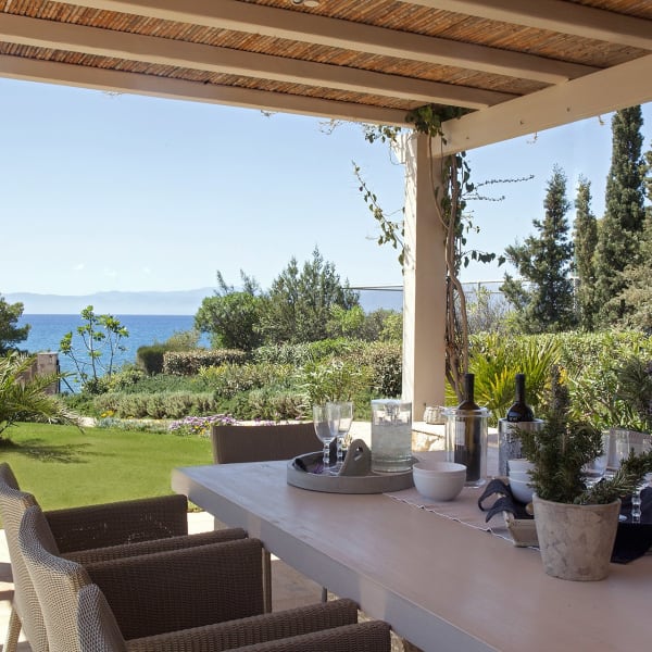 Where you will take most of your meals (with a side of sea views!).