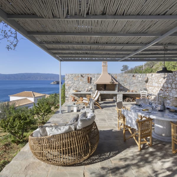 The main terrace, where you will take most of your meals.