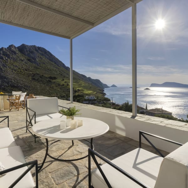Stunning views from the terrace accessed from the living area and the principal bedroom.