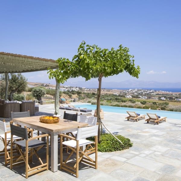 The perfect spot for morning coffee on the sea-view terraces.