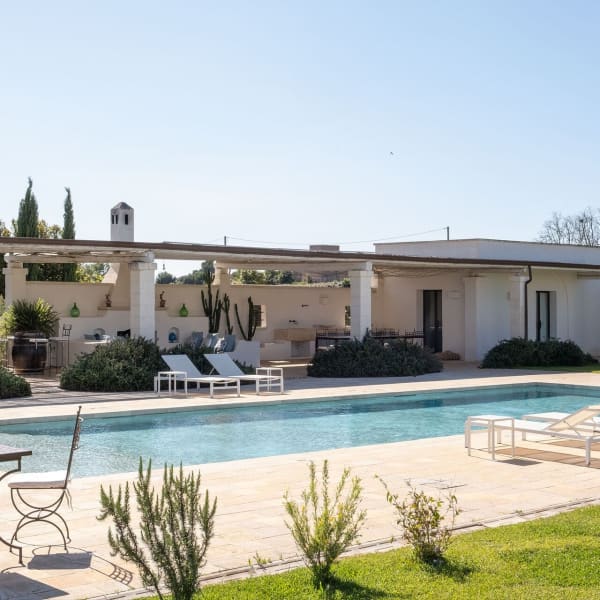 Masseria Le Querce's gorgeous 16m-long pool is surrounded by sun-kissed and shady areas.