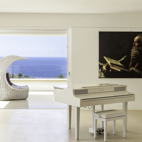Looking out to sea from the first floor living area.