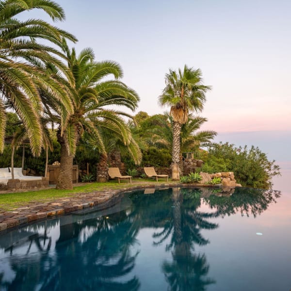 A scene of total serenity looking out to sea from Antika's beautiful infinity pool.