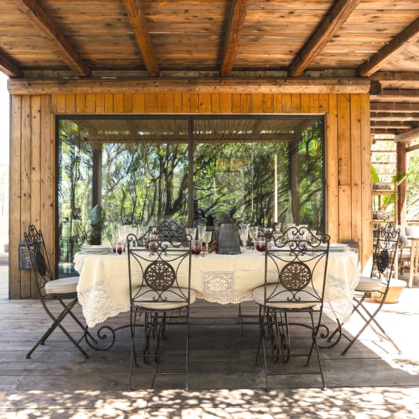 Al fresco dining at Cabanna is always a stylish affair.