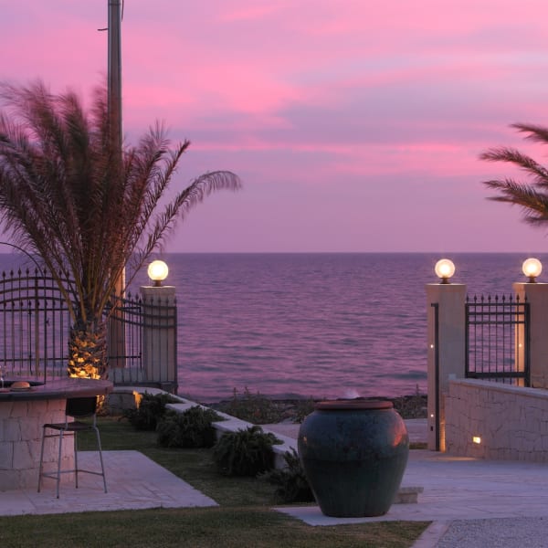 Spectacular views at sunset here at Casa dei Gabbiani.