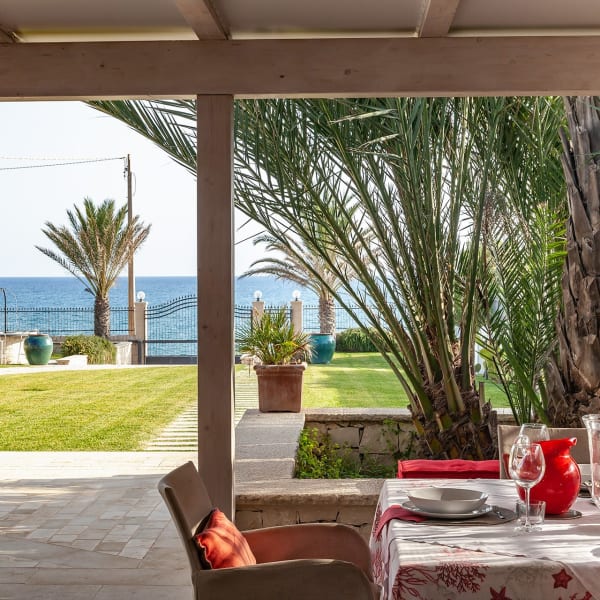 The al fresco dining area.