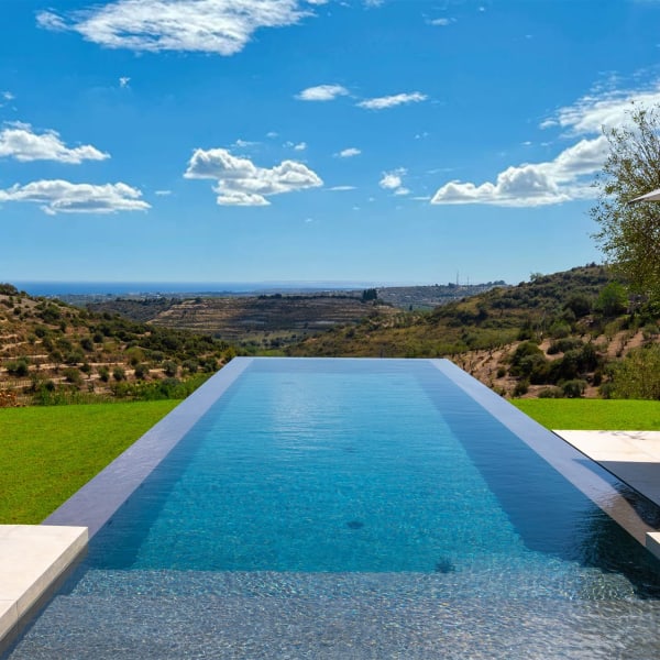 Casa Telaio's supreme 15m-long pool has infinity edges on three sides and irresistible views.
