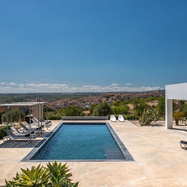 Dietro al Muro's wonderful pool with its views over Noto.