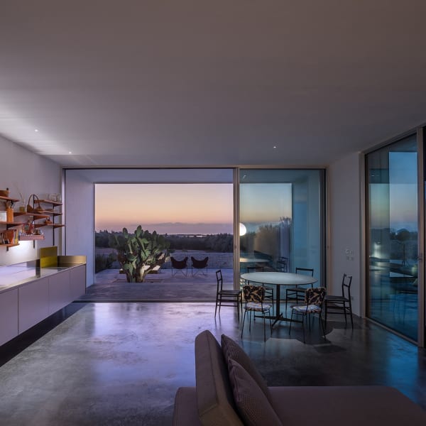 Sleek contemporary design with a warm welcoming atmosphere.