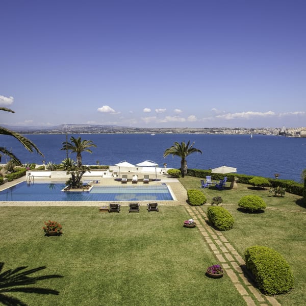 Stunning views from Isola Blu's main suite terrace.