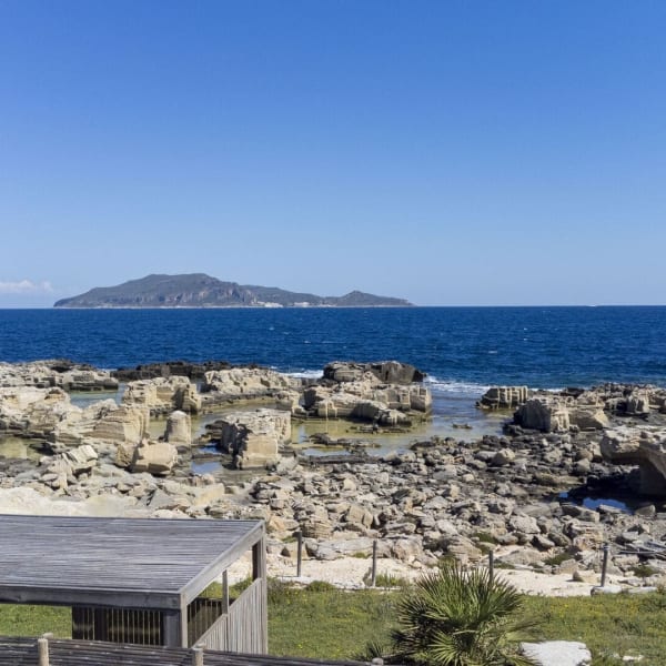 The waters of Cala Graziosa are just 400m away.