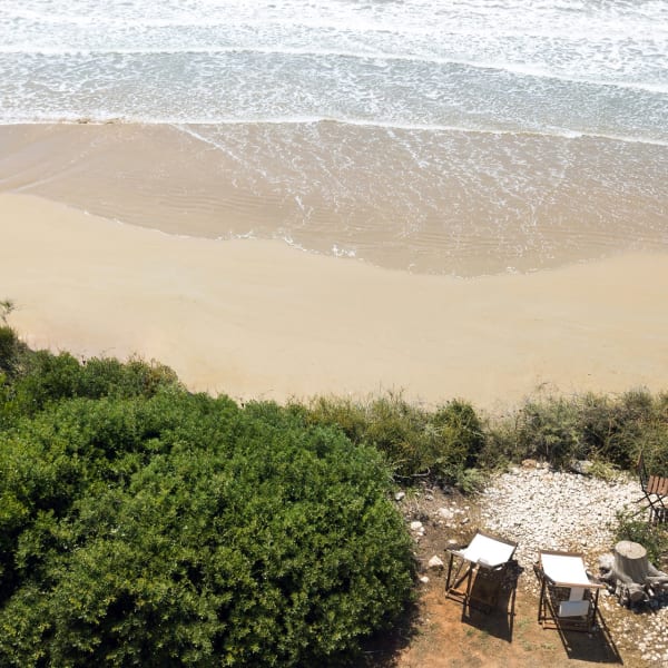 A viewing spot above the sea.