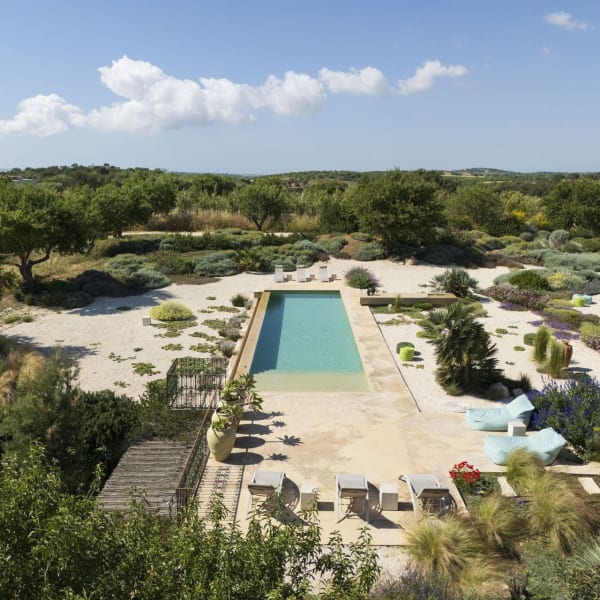 A bird's-eye view of Tenuta Baroniblei.