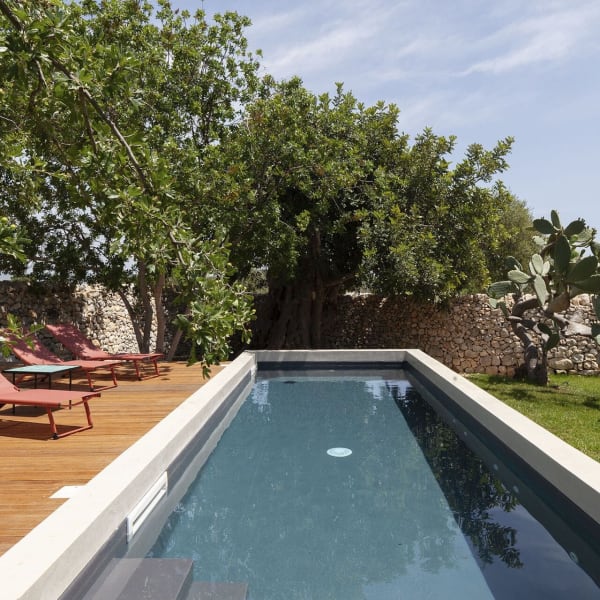 The outdoor pool is perfect for a few lengths.