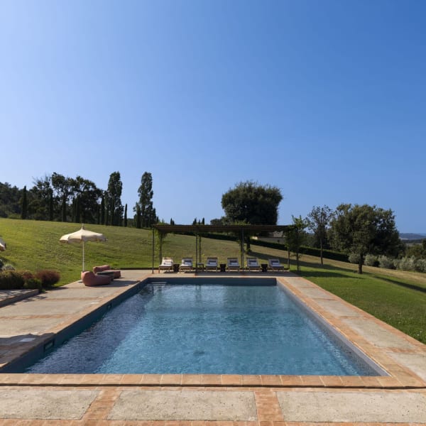 Casalberna's beautiful pool area.