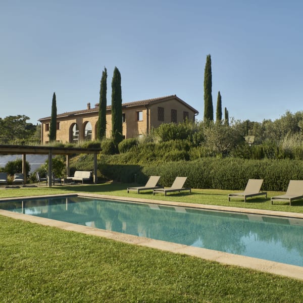 Down by La Verbena's glorious, 15m-long heatable pool.