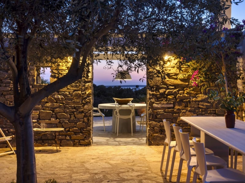 Pure magic at Ephyra as the sun sets over Paros.