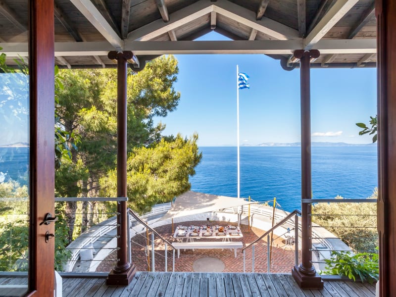 The superb views from Maistros's living room.