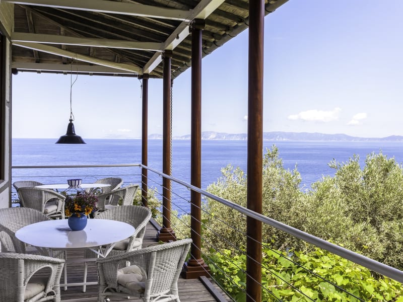 Glorious views from the terrace running around the main house.