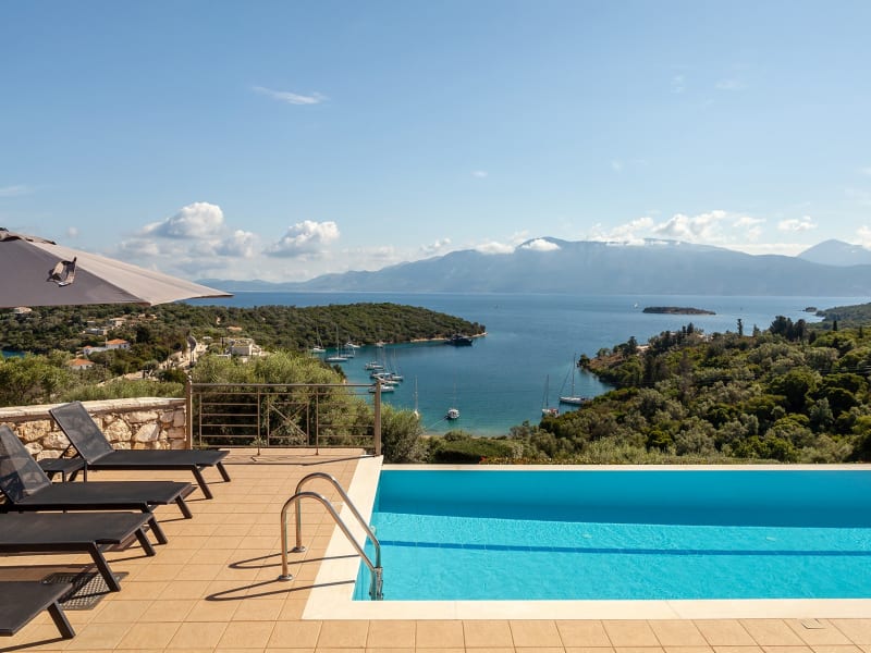 The incredible sea view from Melina's pool.