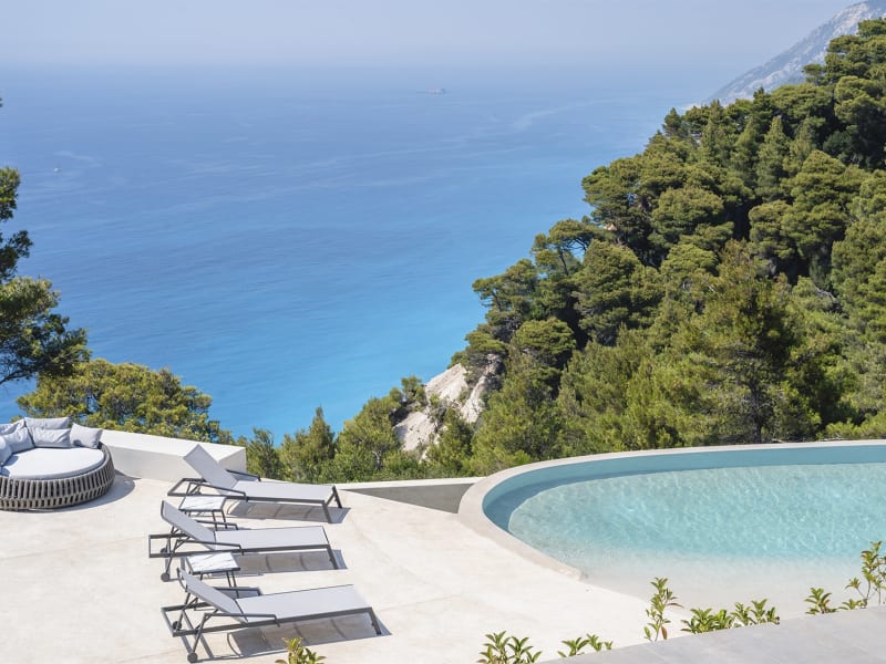 Exquisite views out to sea from one of Noiya's two pools.