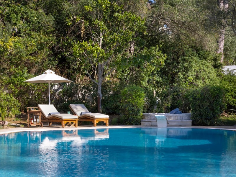 A quiet corner by Ophira's beautiful 16m-long pool.