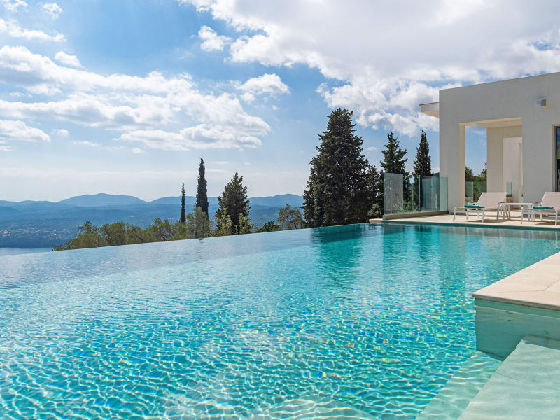 The glorious views from Paschalia's beautiful infinity pool.