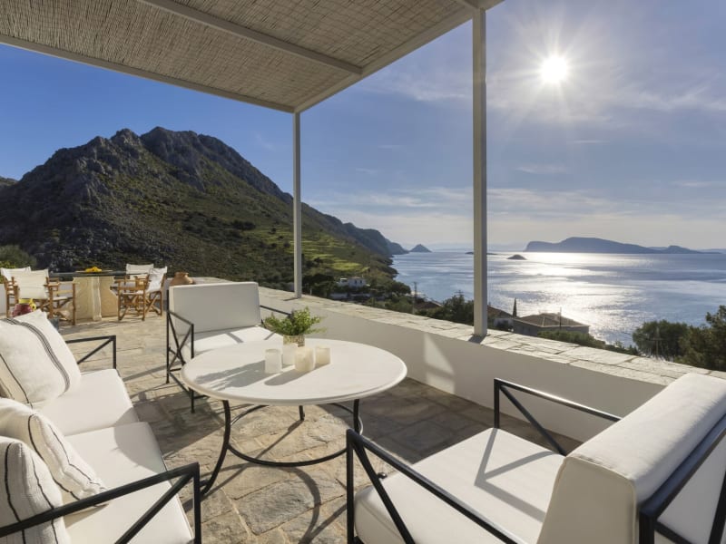 Stunning views from the terrace accessed from the living area and the principal bedroom.