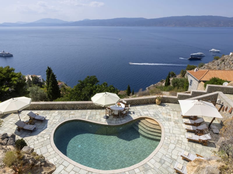 The inviting pool above the sea.
