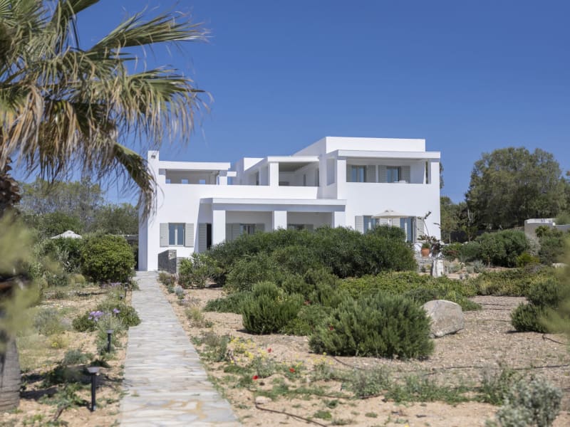 Heading back to Villa Espera after a swim in the sea.