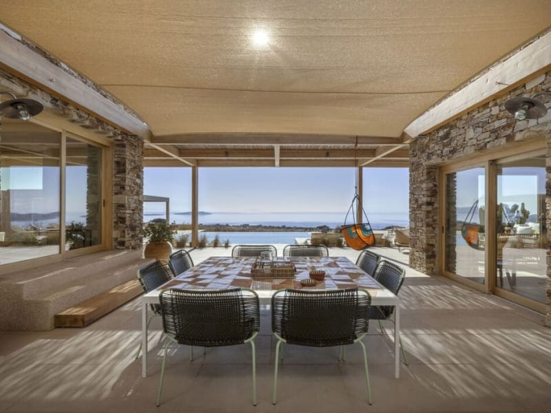 All set for lunch with a view at the second al fresco dining area.