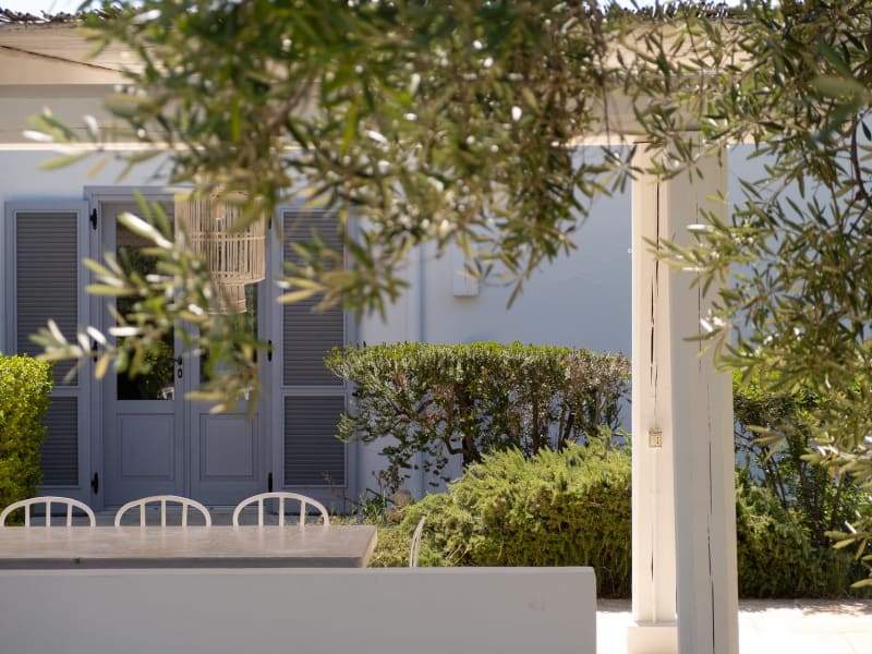 The main house seen from the al fresco dining area.