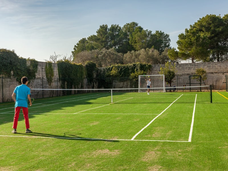The super tennis court.