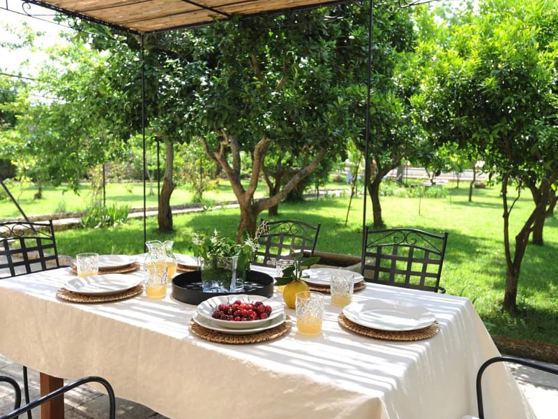 The al fresco dining area where you will probably take most meals.