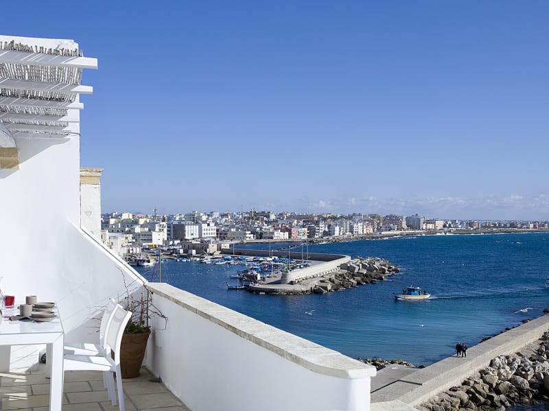 Another shot of the terrace and its views out to sea...