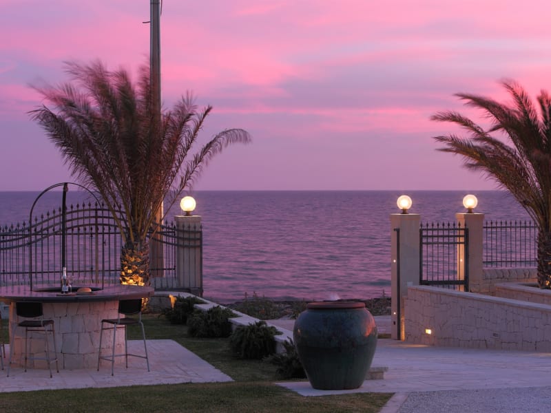 Spectacular views at sunset here at Casa dei Gabbiani.