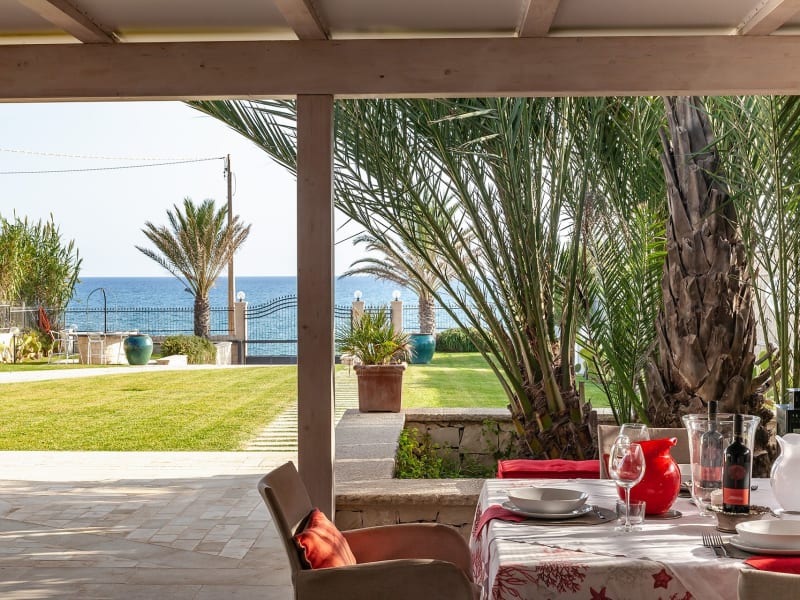 The al fresco dining area.