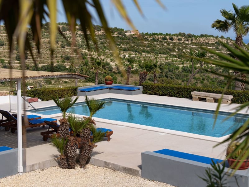 Settling in by the pool.