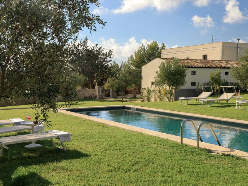 The house seen from the pool area.