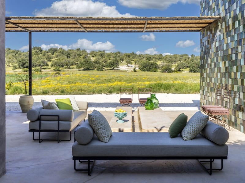 A shady spot to sit or lounge in.