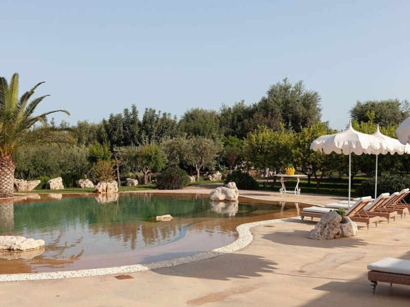 Tenuta Falconeri's gorgeous 25m-long infinity pool.