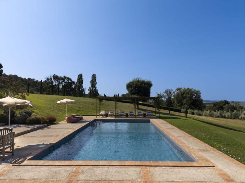 Casalberna's beautiful pool area.